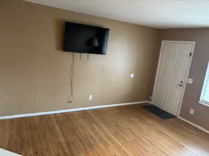 Family room with laminate flooring