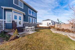 View of yard with a patio area