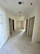 View of hallway in basement with 9'ft ceilingsPhoto taken 1/31/25