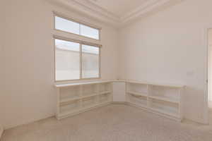 View of carpeted empty room