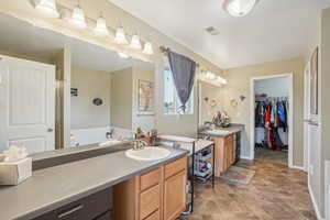 Bathroom featuring vanity