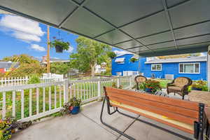 View of covered patio