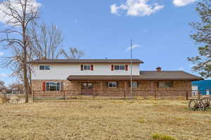 View of back of property