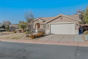 View of front of house featuring a garage