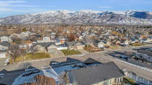 Bird's eye view featuring a mountain view