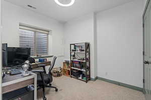 Bedroom used as office.