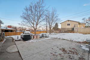 View of snowy yard