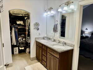 Master Bathroom with Walk-In Closet