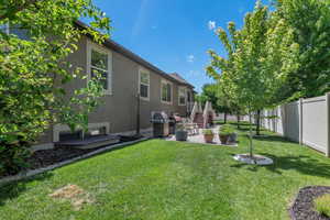 View of yard featuring a patio