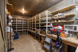 View of storage room