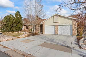 Ranch-style house with a garage