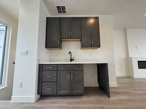 Wet bar in sky room