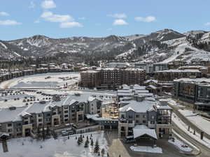 Exterior space featuring a mountain view