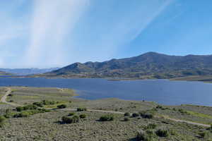 Water view with mountains