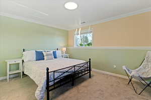 Carpeted daylight basement bedroom 5