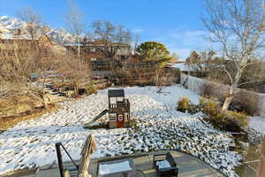 Elevated backyard view