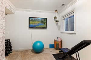 Basement bedroom 4 used as a gym