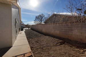 View of yard with central AC