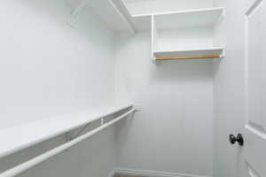 View of spacious closet