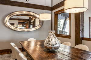 Dining room featuring hardwood / wood-style floors