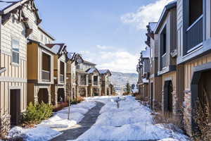 View of street featuring a mountain view