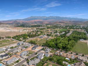 Bird's eye view featuring a mountain view