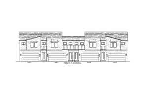 FRONT ELEVATION OF FOURPLEX