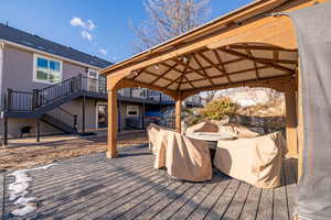 Deck with a gazebo