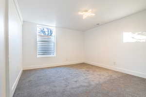 View of carpeted empty room