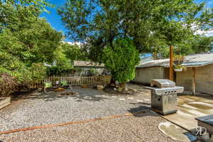 View of yard with a patio