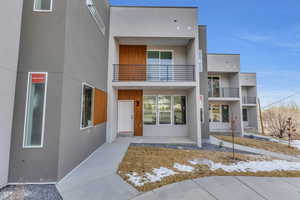 View of contemporary house