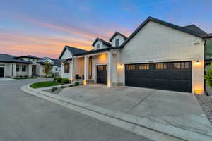 Modern farmhouse with a garage