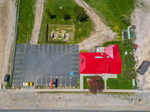 Birds eye view of property