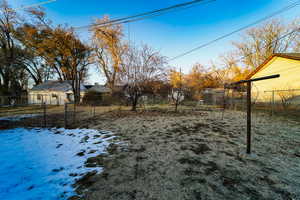 View of snowy yard