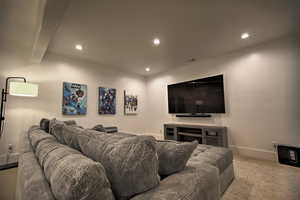 View of home theater