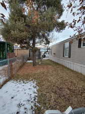 View of snowy yard