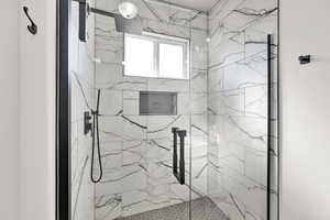 Master bathroom custom walk in shower