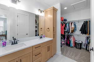 Bathroom featuring vanity