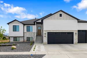 View of front of house featuring a garage