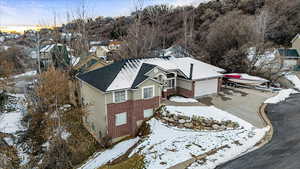 Ranch-style house with a 4 car garage and new roof