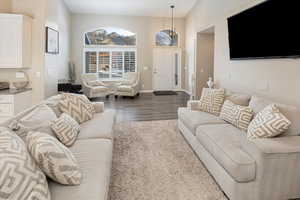 Living room featuring LPV style floors