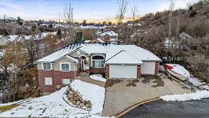 Ranch-style house with a 4 car garage and new roof