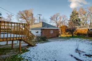 Exterior space featuring a deck