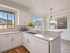 Kitchen looking into dining room