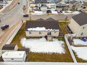 Birds eye view of property