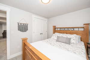 Bedroom featuring a closet