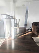 Dining space featuring hardwood / wood-style floors