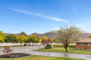 View of road featuring a mountain view