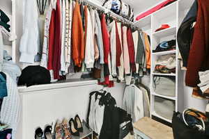 View of spacious closet