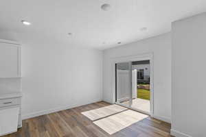 Dining room featuring light wood-type flooring